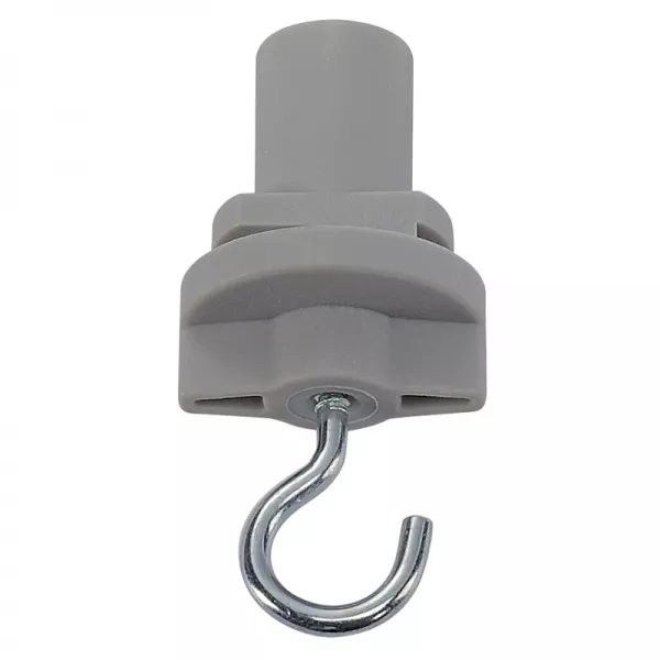 SLV - S-TRACK, adaptateur avec crochet, pour rail 3 allumages, int�rieur, gris argent (175194)