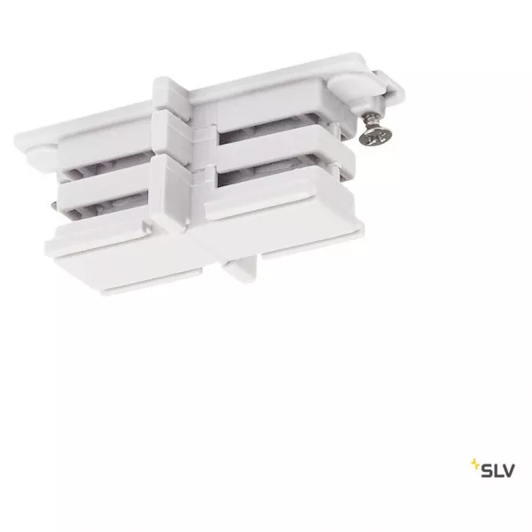 SLV - S-TRACK, connecteur droit, blanc (175081)