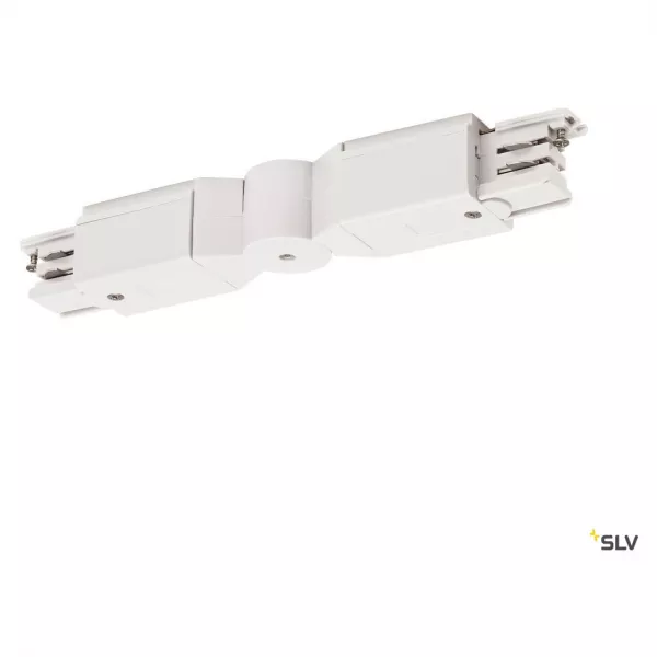 SLV - S-TRACK, connecteur flex, pour rail 3 allumages, int�rieur, blanc (1001384)