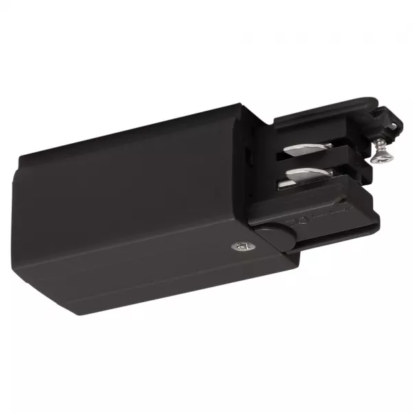 SLV - S-TRACK alimentation, Phase, terre droite, pour rail 3 all., int�rieur, noir (175050)