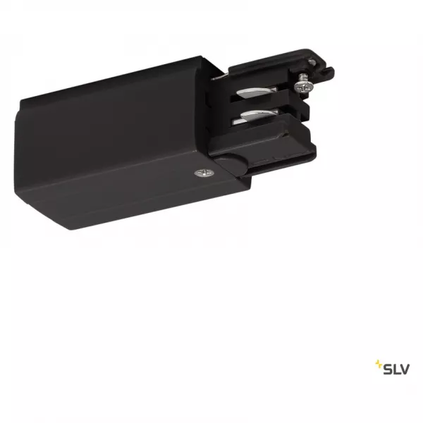 SLV - S-TRACK alimentation, Phase, terre gauche, pour rail 3 all., int�rieur, noir (175040)