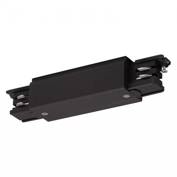 SLV - S-TRACK Connecteur, avec possibilit� d\'alimentation, Phase, noir (175090)