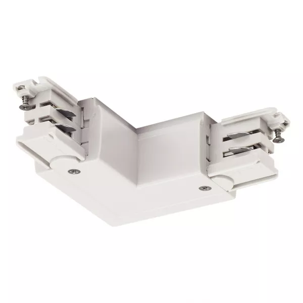 SLV - S-TRACK Connecteur L, terre ext�rieure, blanc RAL 9016 (1001386)