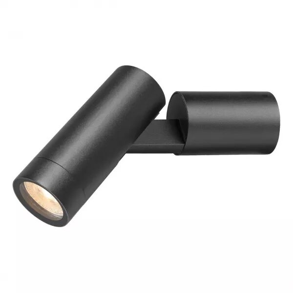 SLV - S-TUBE, Applique en saillie, rond, 1x max. 10W GU10, noir (1007653)