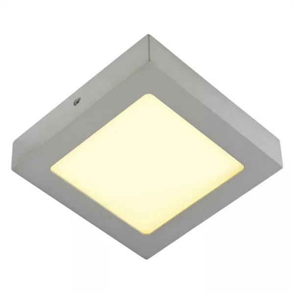 SLV - SENSER 10, applique et plafonnier, carr�, gris argent, 10W, LED 3000K (163003)