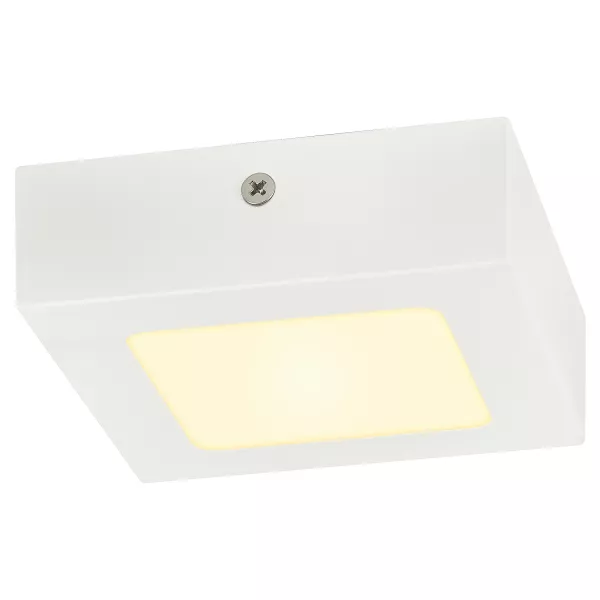 SLV - SENSER 12, plafonnier int�rieur, carr�, blanc mat, LED, 8,2W, 3000K, variable Tr (1003017)