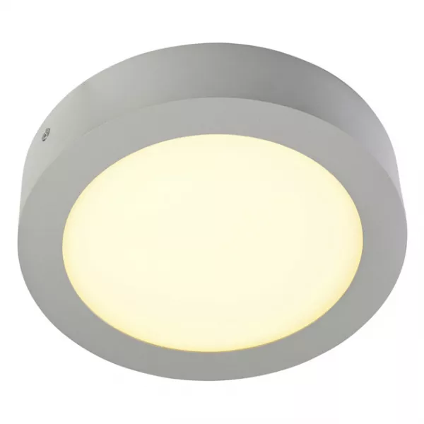 SLV - SENSER 24, applique et plafonnier, rond, gris argent, 18W, LED 3000K (162953)