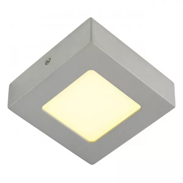 SLV - SENSER 6, applique et plafonnier, carr�, gris argent, 6W, LED 3000K (162993)