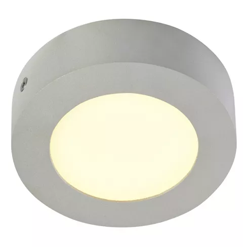 SLV - SENSER 6, applique et plafonnier, rond, gris argent, 6W, LED 3000K (162933)