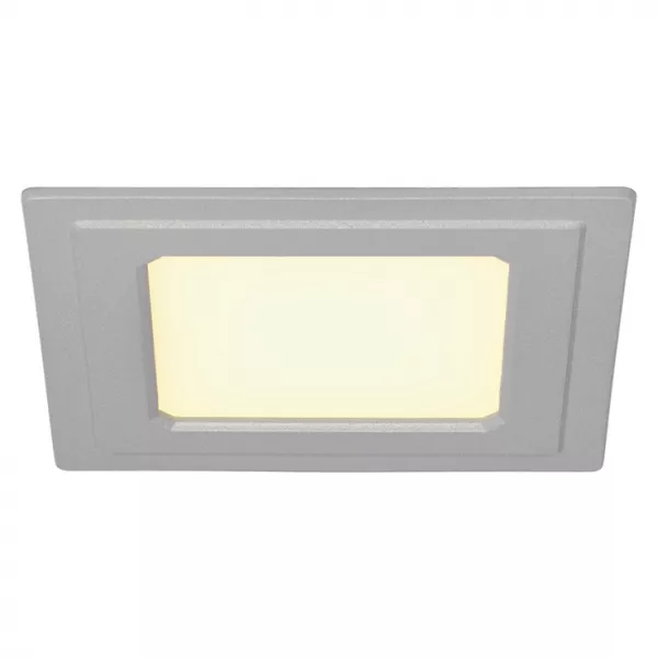 SLV - SENSER 6, encastr�, carr�, gris argent, 6W, 3000K (162793)