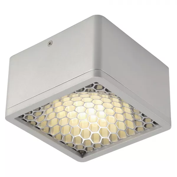 SLV - SKALUX COMB, plafonnier, carr�, gris argent, LED 3000K (162634)