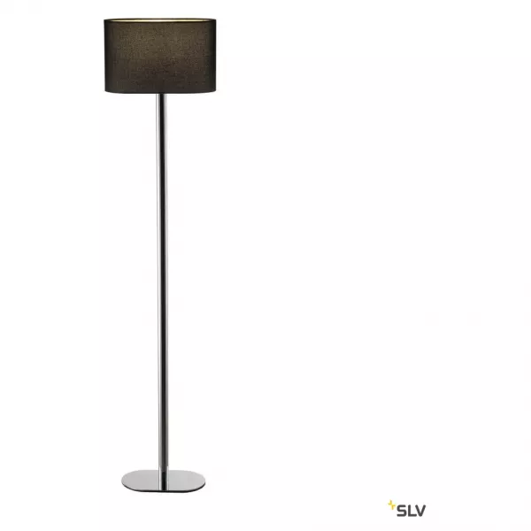 SLV - SOPRANA OVAL SL-1, lampadaire, diffuseur noir, E27, max 24W (155850)