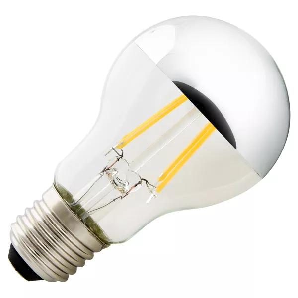 SLV - Source LED A60, E27, 7W, 2700K, t�te miroir chrome, variable (1003085)