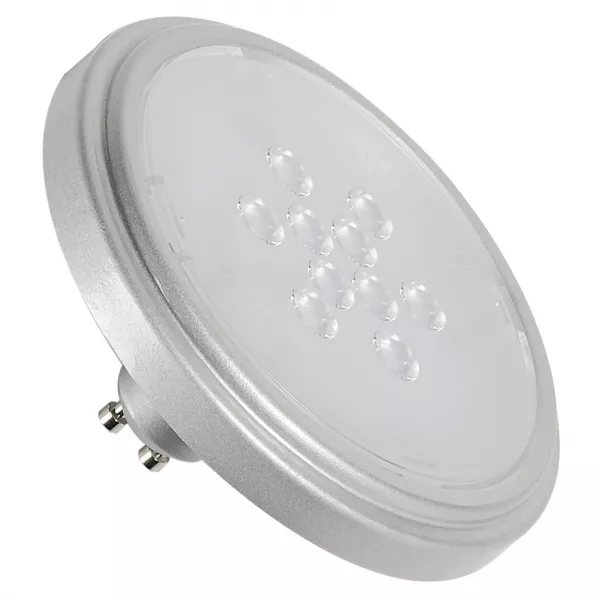 SLV - Source LED QPAR111, gris argent, GU10, 7,9W, 2700K, 40� (560722)