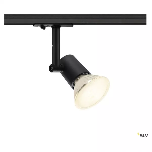 SLV - SPOT TRACK, spot pour rail 1 allumage int�rieur, noir, E27/QPAR20, 75W max (1001874)