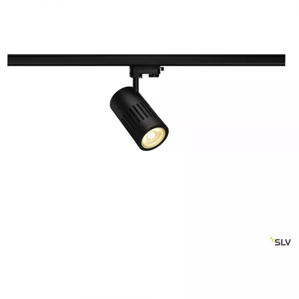 SLV - STRUCTEC, spot pour rail 3 allumages int�rieur, 60�, noir, LED, 35W, 3000K (1000995)