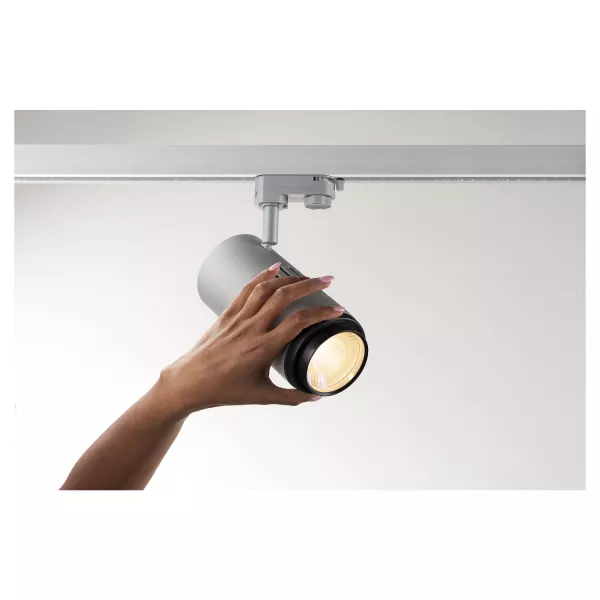 SLV - STRUCTEC ZOOM, spot, gris argent, LED 35W 3000K faisceau r�glable 25-60� (1000658)
