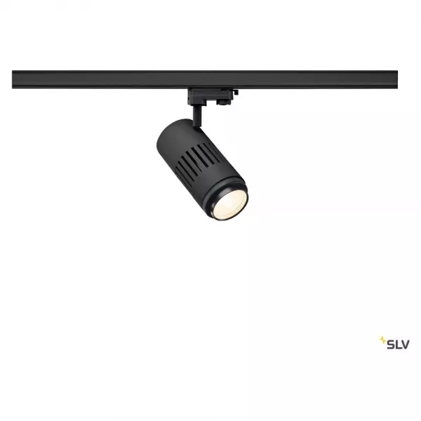 SLV - STRUCTEC ZOOM, spot pour rail 3 allumages int�rieur, noir, LED, 35W, 3000K (1000656)