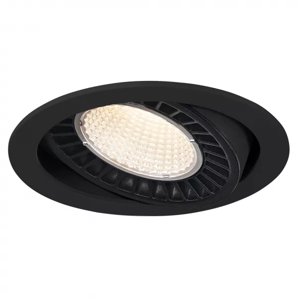 SLV - SUPROS, encastr� de plafond, rond, noir, 3150lm, 3000K, SLM LED, 60� (118110)