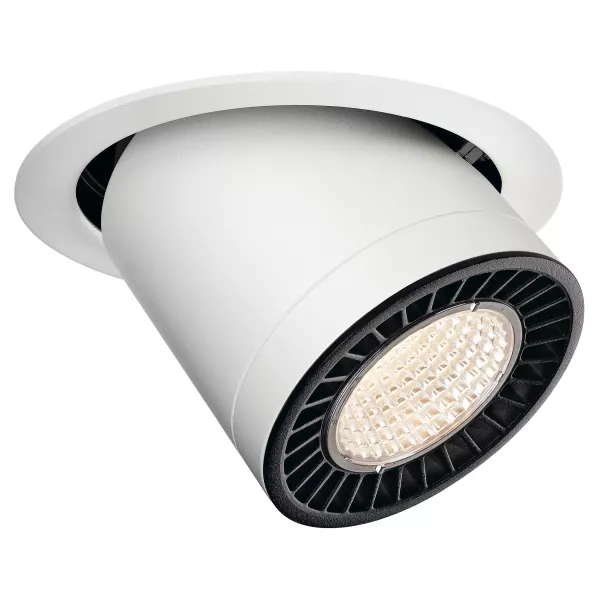 SLV - SUPROS MOVE, encastr�, rond, blanc, 3150lm, 3000K, SLM LED 33,5W, 60� (118121)