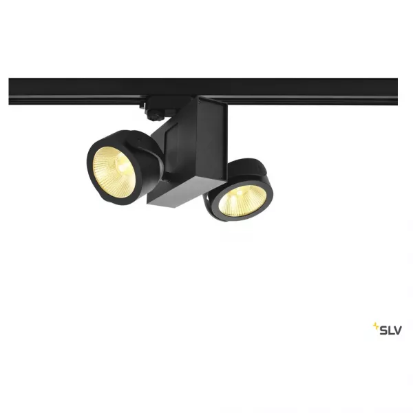 SLV - TEC KALU double, noir, 24�, 3000K, adaptateur 3 all inclus (1001427)