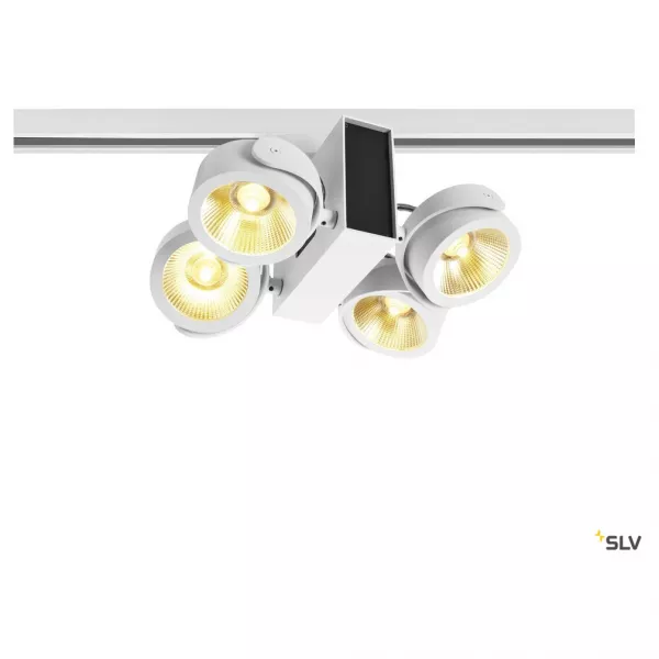 SLV - TEC KALU quad, blanc/noir, 24�, 3000K, adaptateur 3 all inclus (1001430)