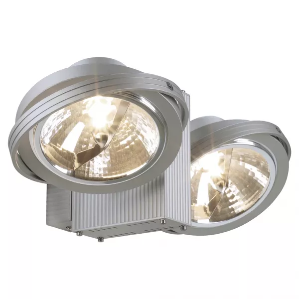 SLV - TEC KARDA 2, applique et plafonnier, gris argent, 2x QRB111, max 50W (149142)