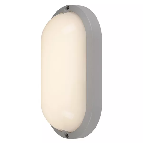 SLV - TERANG 2 XL, avec d�tecteur de mvt, oval, gris argent, 3000K, IP44 (229954)