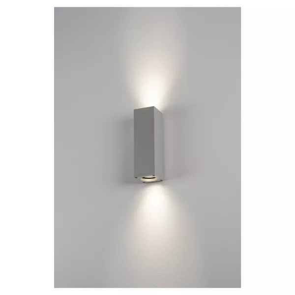 SLV - THEO UP/DOWN, applique int�rieure, gris argent, GU10/QPAR51, 2x 50W max (1000328)