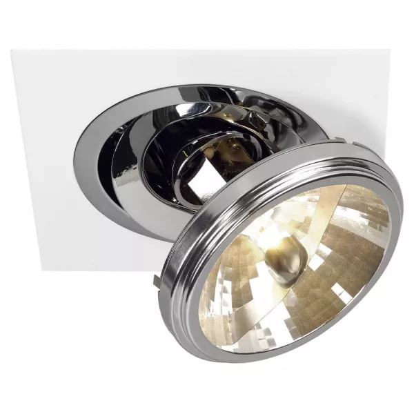 SLV - TWISTER QRB111 encastr�, rond, chrome, max 75W (112842)