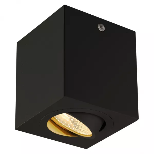 SLV - UNO LUX plafonnier, carr�, noir mat, 6W, LED 3000K, 38�, alim incluse (1000253)