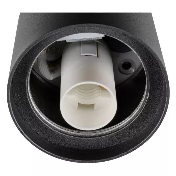 SLV - VARYT, plafonnier, int�rieur, rond, simple, 6W, E14, noir, sans abat-jour (1008099)