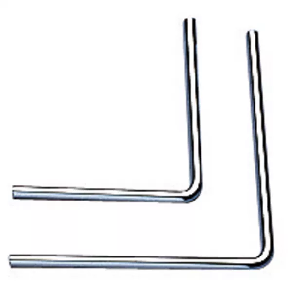 SLV - WAVE angle 90� ext�rieur, chrome, 115mm (138805)