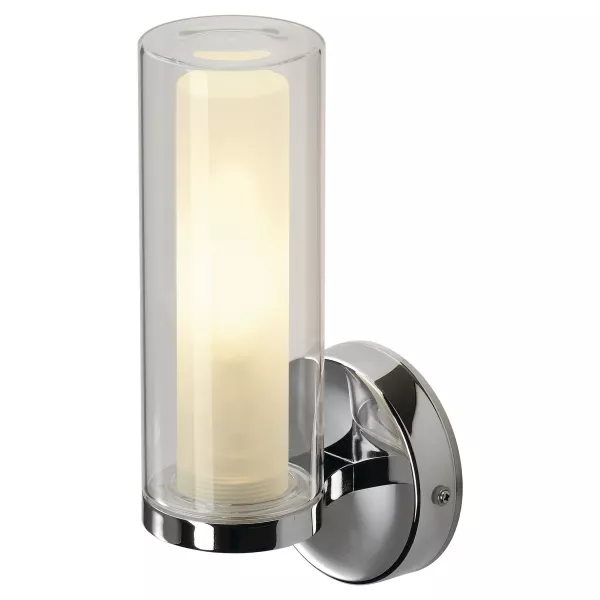 SLV - WL 106 SIMPLE, applique, chrome, verre, E14, max 40W, IP44 (149482)