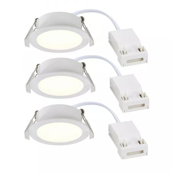 Spot encastr� - OLEA 3-kit - Mati�re plastique - Blanc - LED Module Incl. (2510400101)