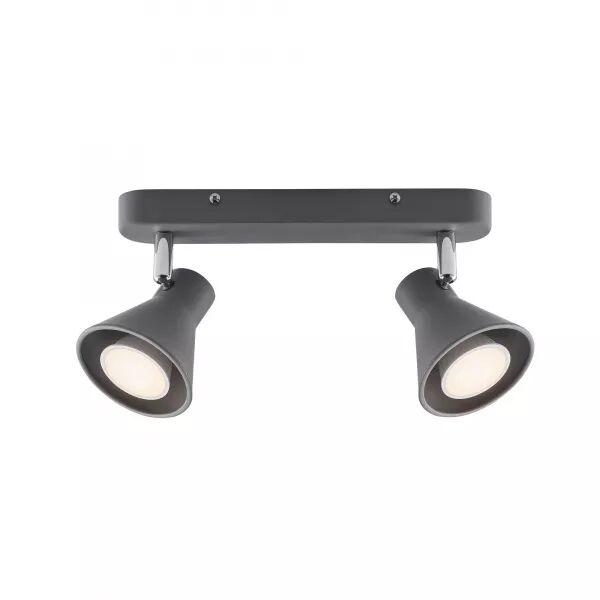 Spoterie - EIK X2 - M�tal - Gris -  GU10 (45770110)