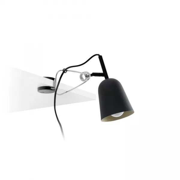 Studio Lampe Avec Pince Noire Et Cr�me (51133)