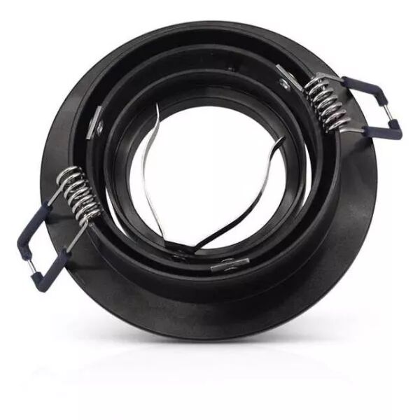 SUP SPOT ROND ALU NOIR 92 mm (77120)