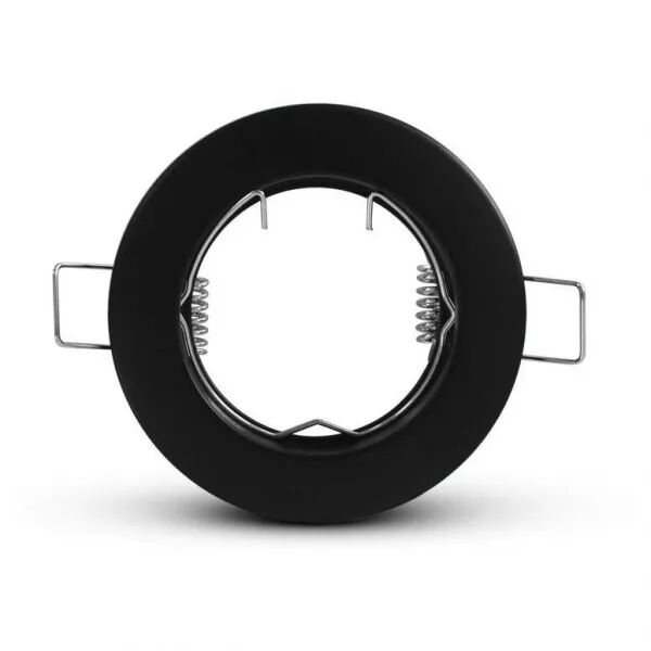 SUPPORT SPOT ROND NOIR 78mm (77090)
