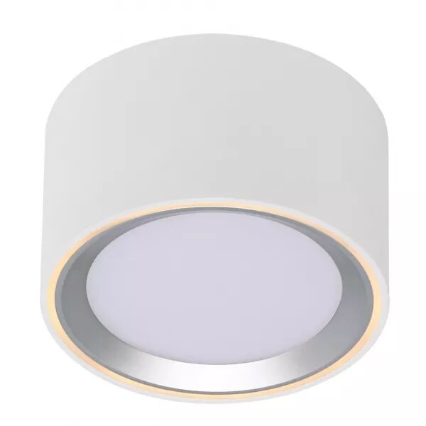 Surface spot - FALLON - M�tal - Blanc/Acier - LED Module Incl. (47540132)