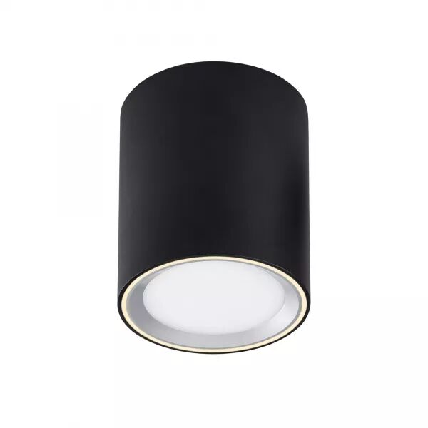 Surface spot - FALLON LONG - M�tal - Noir/Acier - LED Module Incl. (47550103)