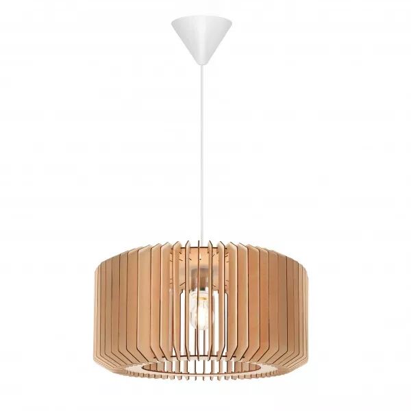 Suspension - ASTI - Bois - Nature (marron) -  E27 (2213143014)