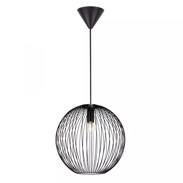 Suspension - BERONI 35 - M�tal - Noir -  E27 (2213303003)