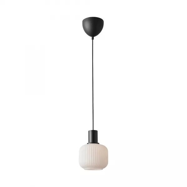 Suspension - MILFORD Mini - Verre - Noir -  E27 (2412613003)