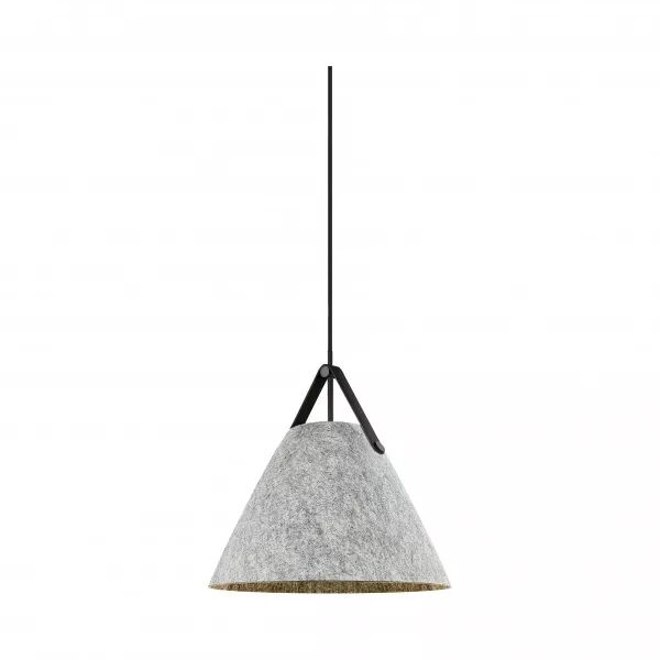Suspension - STRAP 36 - Feutre - Gris clair - E27 (84343010)