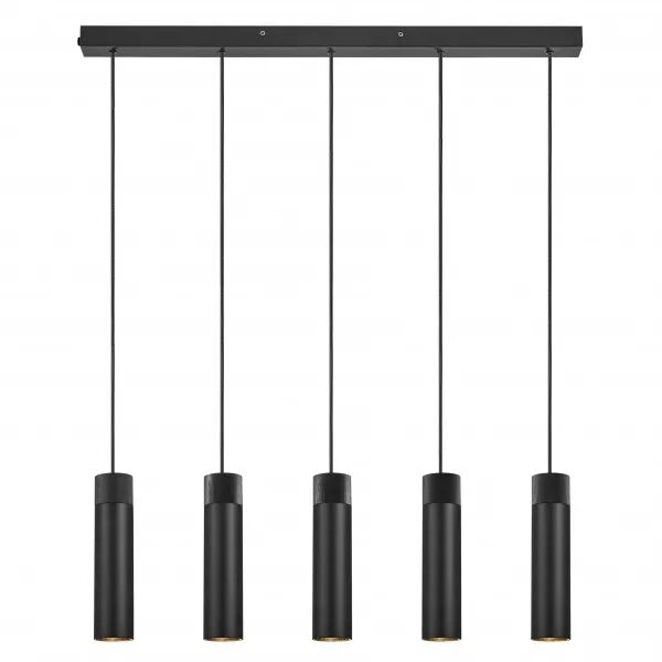 Suspension - TILO X5 - M�tal - Noir -  GU10 (2410483003)