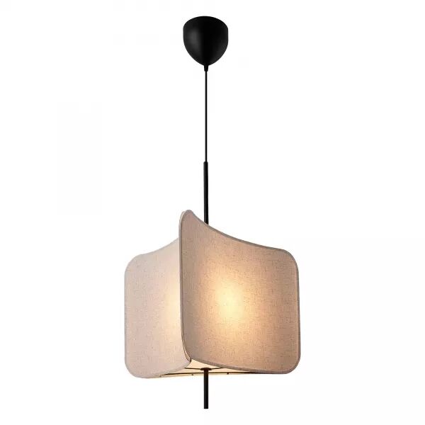 Suspension - TINTO - Textile - Noir -  E27 (2412173003)