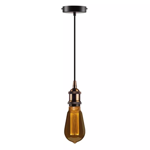 Suspension SylPendant Vintage en m�tal lisse E27 (0044402)