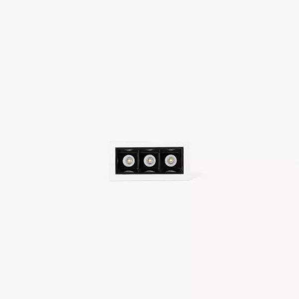 TROOP encastrable 3x2W blanc-noir 36� (43701940312)