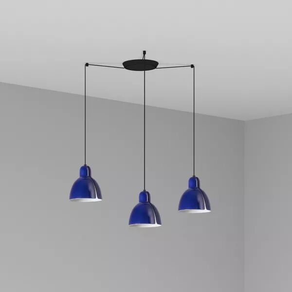 Venice 3L Lampe suspension bleu cobalt (64255-115-3L)